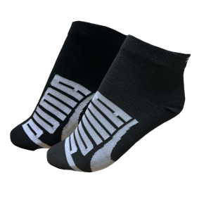 PUMA MEDIAS LIFESTYLE QUARTER PACKX2 NEGRO-GRIS