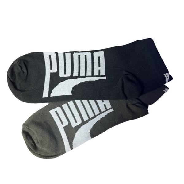 PUMA MEDIAS LIFESTYLE QUARTER PACKX2 NEGRO-GRIS