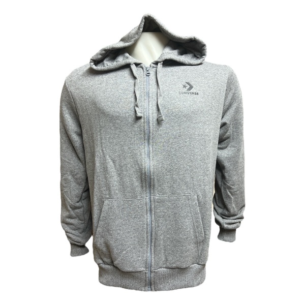 CONVERSE CAMPERA NOVA HOODIE JACKET HOMBRE GRIS
