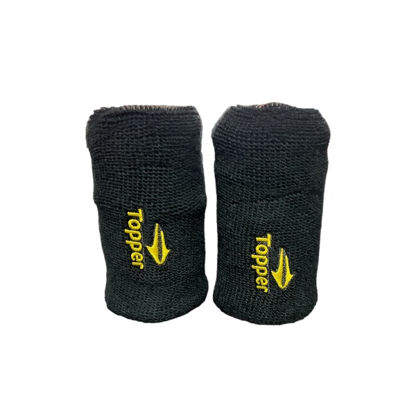 TOPPER MUÑEQUERA DE TENNIS NEGRO-AMARILLO