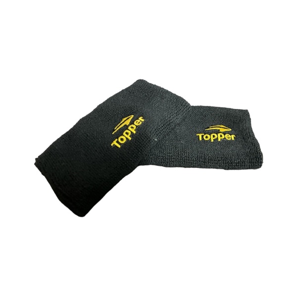 TOPPER MUÑEQUERA DE TENNIS NEGRO-AMARILLO