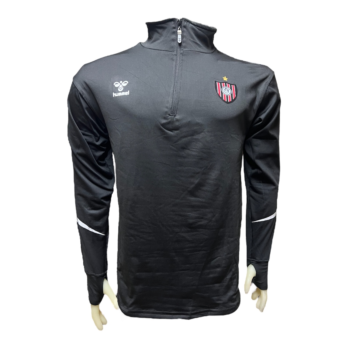 HUMMEL BUZO ELASTIZADO CON TIRA CH 23 NEGRO