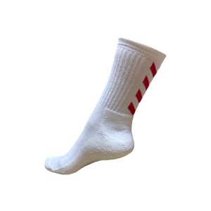 HUMMEL MEDIAS HANDBALL CORTAS BLANCO-ROJO